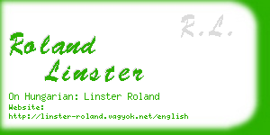 roland linster business card